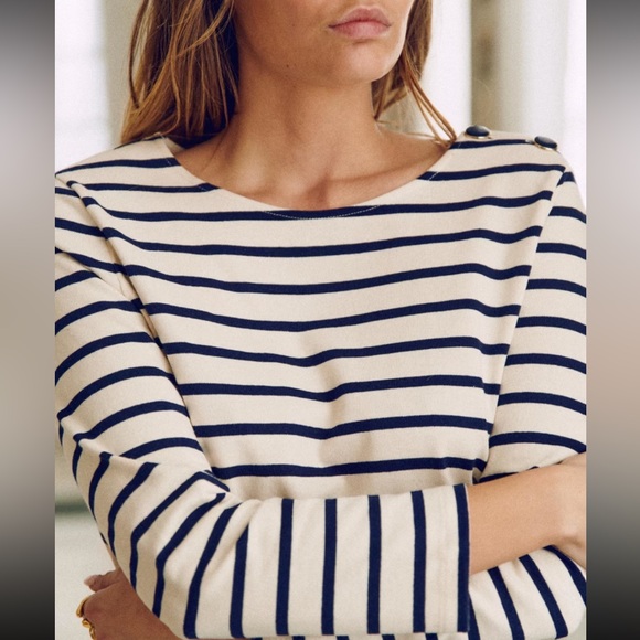 Sezane Tops - (S) Classic Sézane Colette Marinière, like new